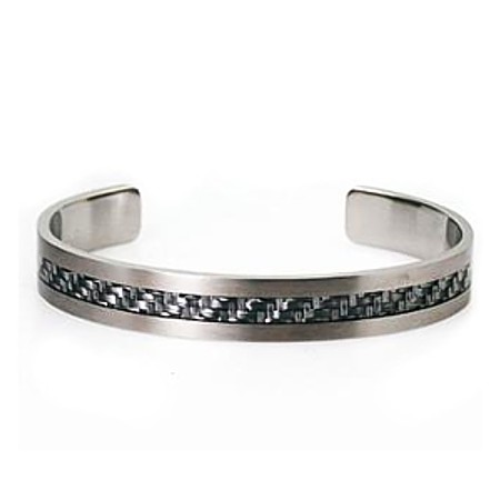 Carbon Fiber Stainless Steel Cuff - BG36 - Click Image to Close